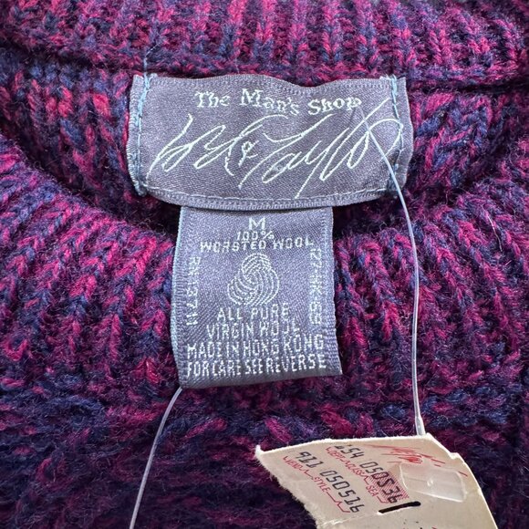 NWT VTG Lord & Taylor Wool Crewneck Preppy Holiday Christmas Sweater (Size M) - Picture 9 of 14